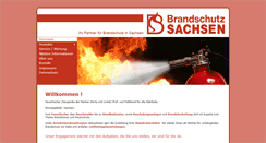 Desktop Screenshot of brandschutzsachsen.de